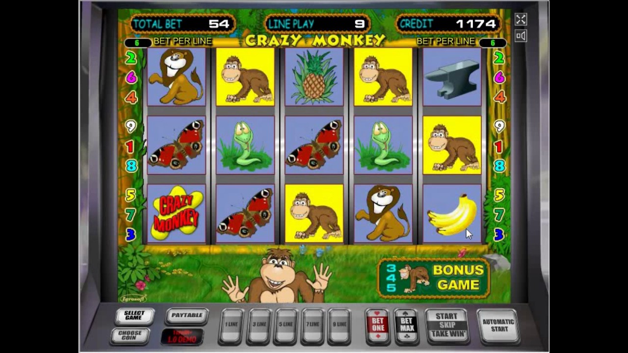 Crazy Monkey Обезьянки от Igrosoft - Игровые автоматы на Casinoz